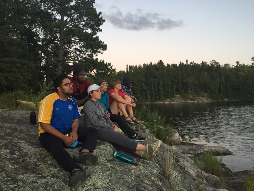 Finishing photo: Enjoying one of the final sunsets along Quetico's shores
